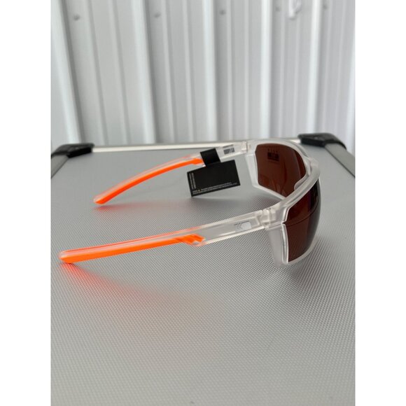 Kreedom Polycarbonate UV Protection Sunglasses Clear Frame Orange Arm Modern NEW - Picture 6 of 6
